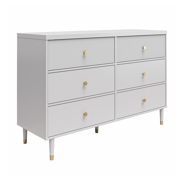 Šedá nízká komoda 138x93 cm Elizabeth – CosmoLiving by Cosmopolitan-image-2