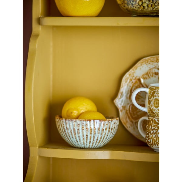 Modrá/béžová servírovací/na ovoce miska z kameniny 200 ml Fleur – Bloomingville-image-1