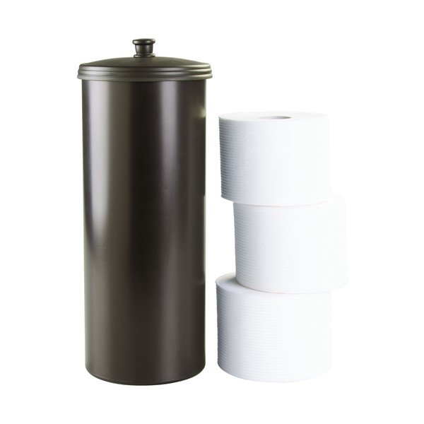 Zásobník na toaletní papír v bronzové barvě iDesign Kent, výška 39 cm-image-3