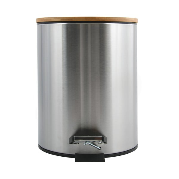 Nášlapný ocelový odpadkový koš v matně stříbrné barvě 5 l   Adonis – Spirella-image-3