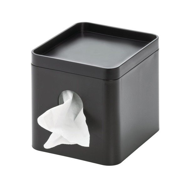 Černý box na kapesníky iDesign Cade-image-2