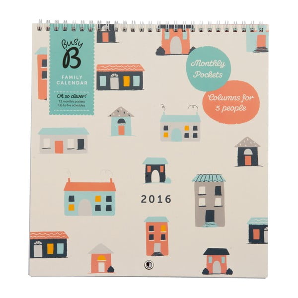 Rodinný kalendář Houses 2016