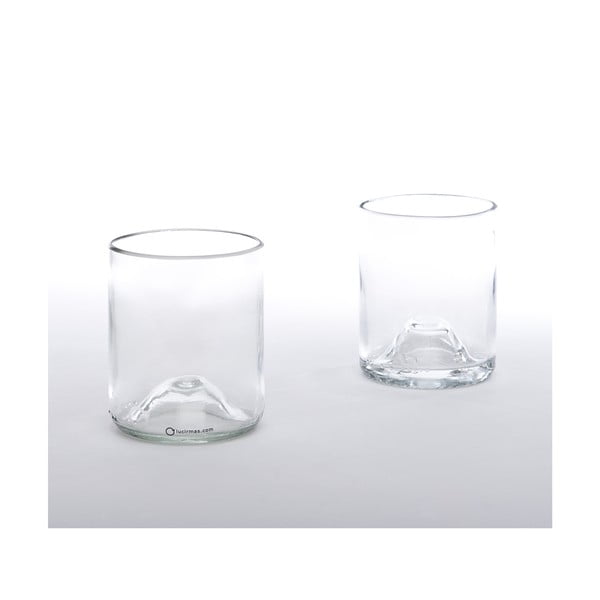 Set dvou sklenic, transparentní