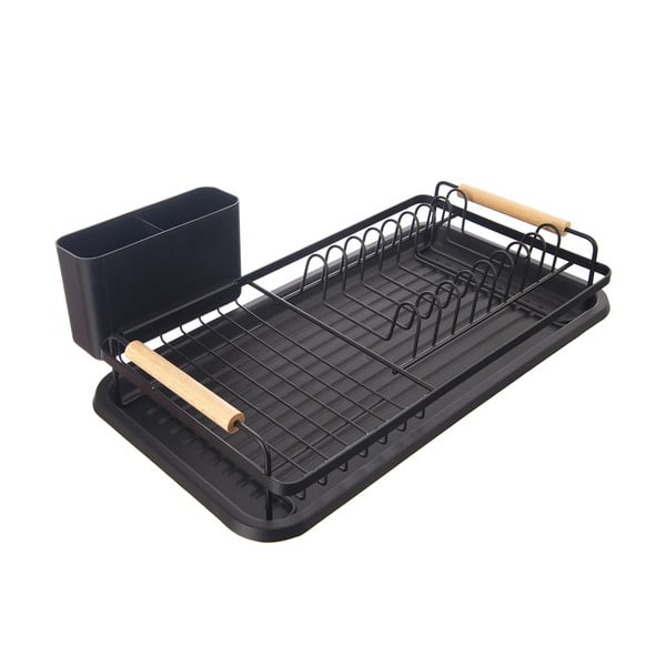 Černý kovový odkapávač 43x23,5 cm Radka – Orion-image-2