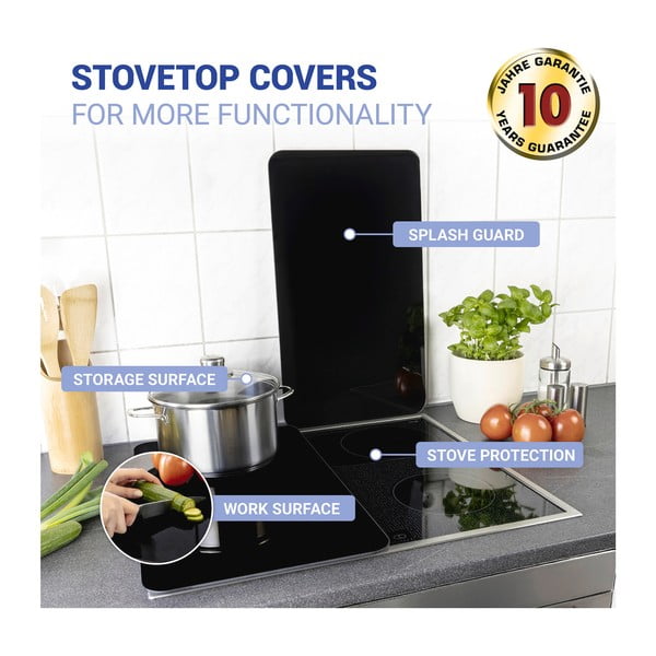 Kryty na sporák v sadě 2 ks z tvrzeného skla 30x52 cm Universal – Wenko-image-4