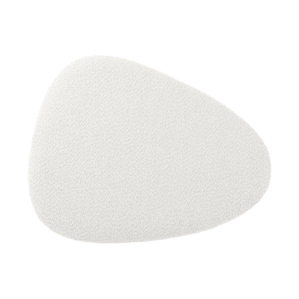 Bílý taburet z textilie bouclé Ada – Leitmotiv-image-3