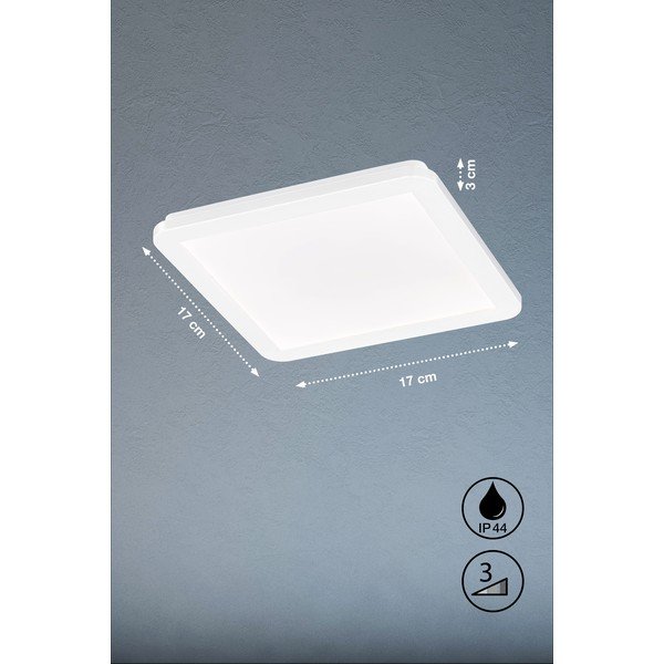 Bílé LED stropní svítidlo 17x17 cm Gotland – Fischer & Honsel-image-3