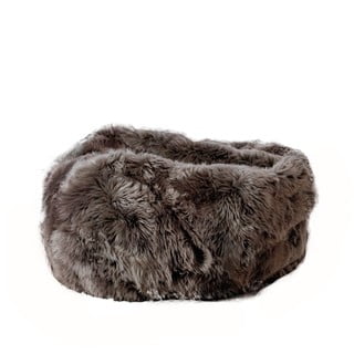 Hnědý sedací vak z ovčí kožešiny Native Natural, ⌀ 110 cm