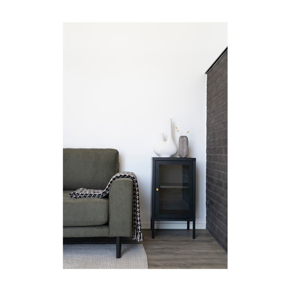 Černá kovová vitrína 38x70 cm Dalby – House Nordic-image-4