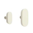 Krémové nástěnné háčky v sadě 2 ks z bukového dřeva Arely – Kave Home