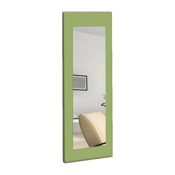 Nástěnné zrcadlo se zeleným rámem Oyo Concept Chiva, 40 x 120 cm