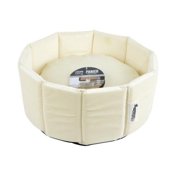 Krémový pelíšek pro psa ø 48 cm – Love Story-image-2