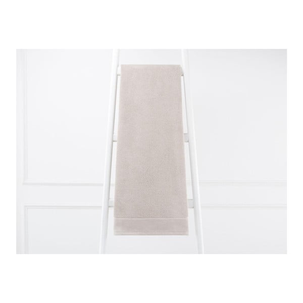 Světle hnědý bavlněný ručník Ester, 70 x 140 cm