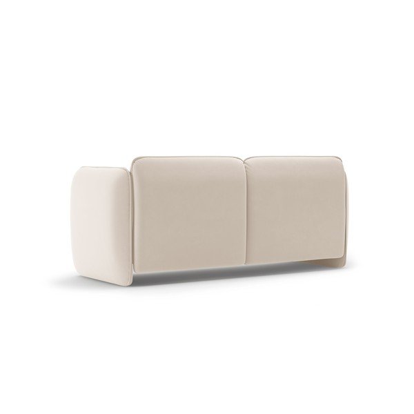 Krémová sametová pohovka 168 cm Georgia – Micadoni -image-3