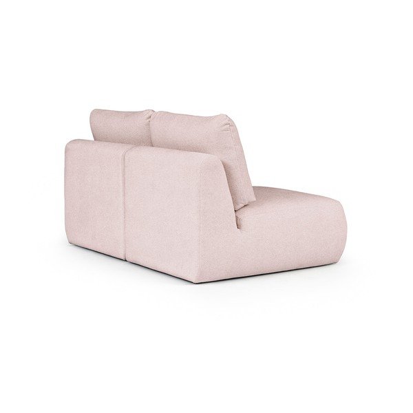Světle růžová pohovka z textilie bouclé 164 cm Mirel – Rodier-image-4