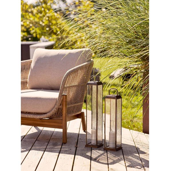 Kovová/skleněná lucerna (výška 49 cm) Herslev – House Nordic-image-1