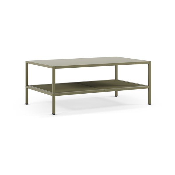 Zelený kovový konferenční stolek 60x100 cm Fayna – Marckeric