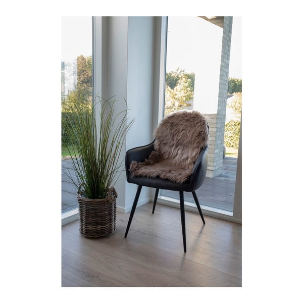 Hnědá syntetická kožešina 50x85 cm – House Nordic-image-1