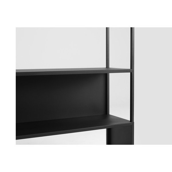 Černá kovová knihovna 150x110 cm Hyller - CustomForm-image-3