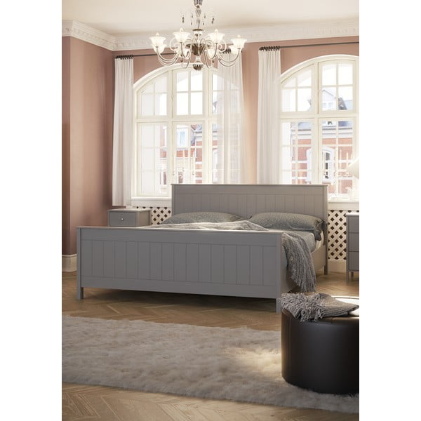 Bílá dvoulůžková postel 180x200 cm Tromsö - Tvilum-image-4