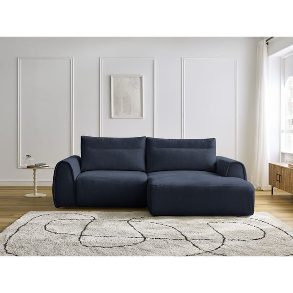 Tmavě modrá rohová pohovka Aden – Bobochic Paris-image-1