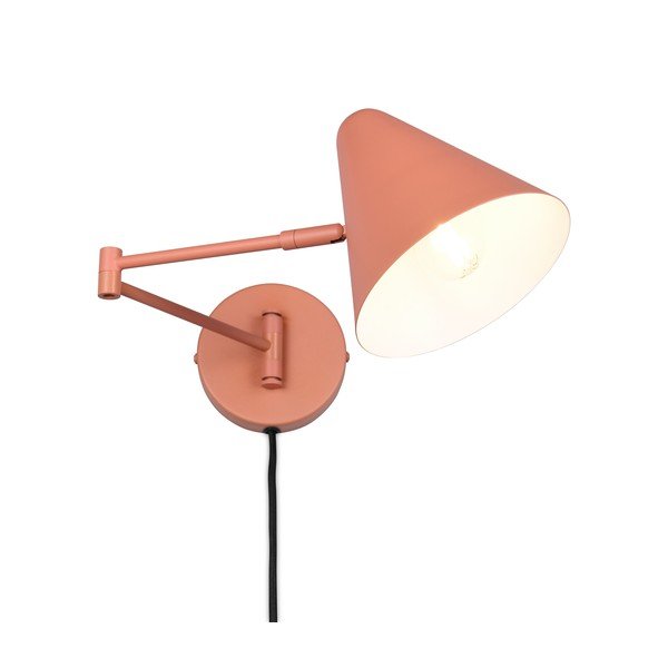 Oranžové nástěnné svítidlo s ohybatelnou konstrukcí do zásuvky ø 15 cm Cosima – Trio-image-4