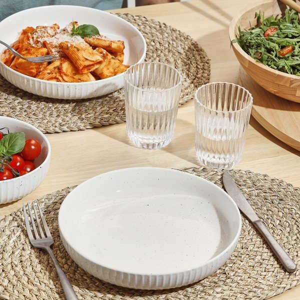 Bílý hluboký  talíř ø 22 cm Ora Gloss – Salt&Pepper-image-2