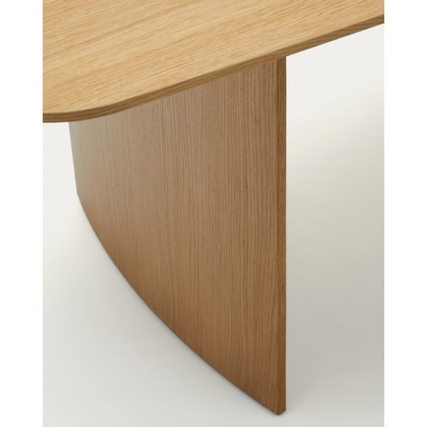 Jídelní stůl v dekoru dubu v přírodní barvě 100x200 cm Litto – Kave Home-image-4