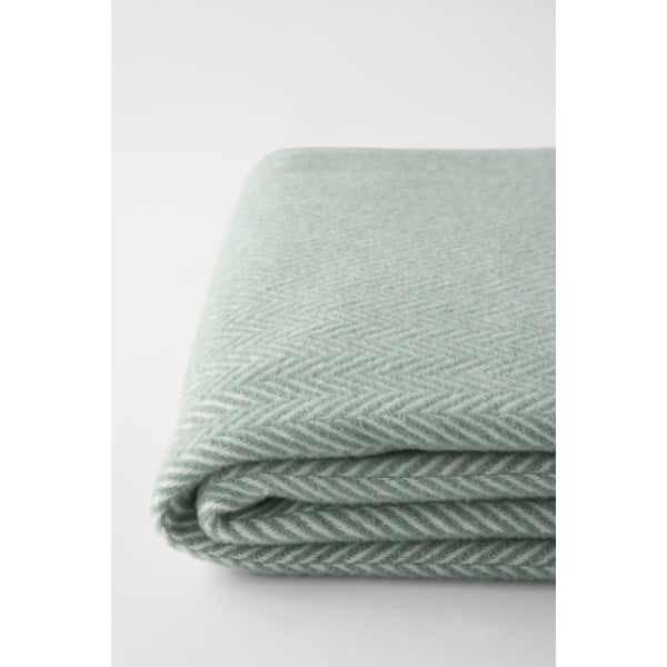 Světle zelený pléd s podílem bavlny Euromant Skyline, 140 x 180 cm-image-1