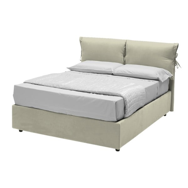 Béžová jednolůžková postel s úložným prostorem a 13Casa Iris, 120 x 190 cm