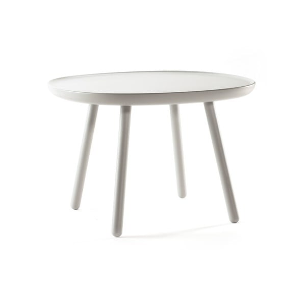 Šedý stolek z masivu EMKO Naïve, ø 64 cm