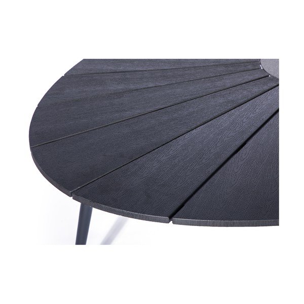 Černý zahradní stůl s artwood deskou a kameným středem Bonami Selection Marienlist, 190 x 115 cm-image-3