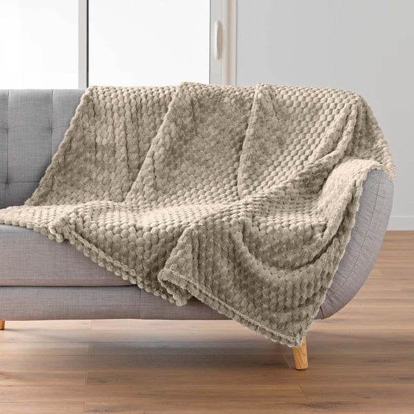 Taupe deka z mikroflanelu 125x150 cm Mini Frosty – douceur d'intérieur-image-1
