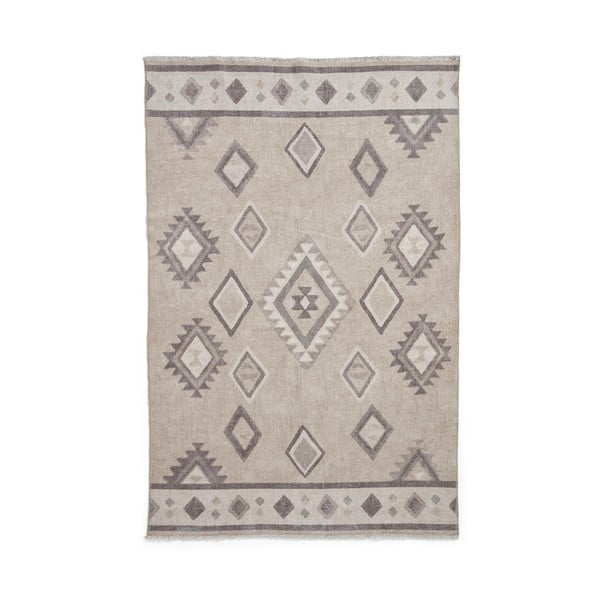 Béžový pratelný běhoun s příměsí bavlny 60x170 cm Whisper – Think Rugs