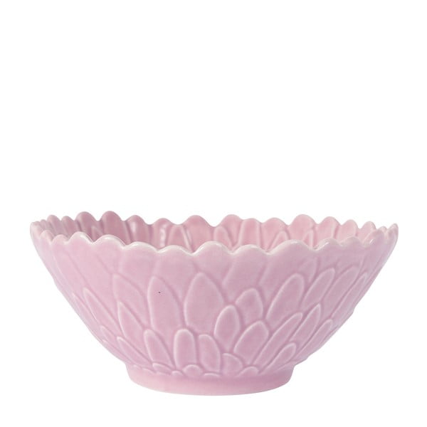 Růžová kameninová miska Côté Table Rosal, ⌀ 17 cm