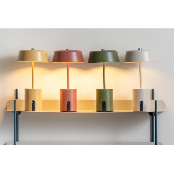 Béžová kovová LED stolní lampa (výška 22,5 cm) Elemental LED – Leitmotiv-image-1