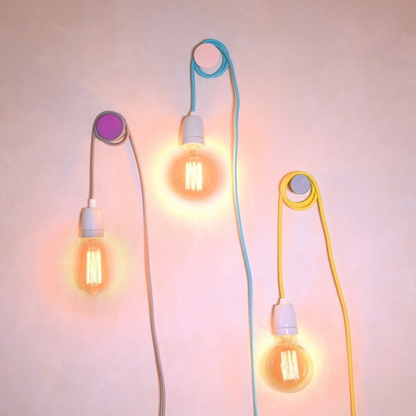 Šedý textilní kabel s objímkou Filament Style Cable-image-1