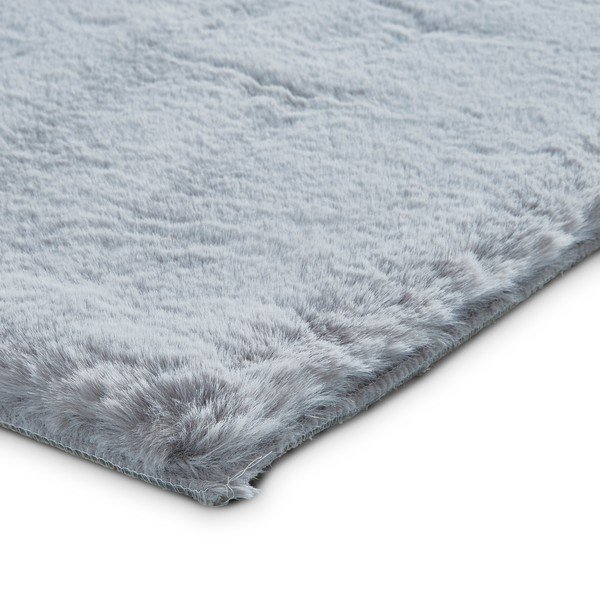 Šedý koberec Think Rugs Teddy, 80 x 150 cm-image-1