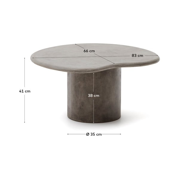 Zahradní odkládací stolek 77x83 cm Macarella – Kave Home-image-4