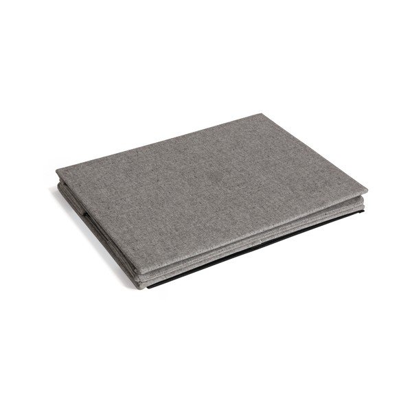 Šedý látkový úložný box s víkem 36x46x25 cm Soft Storage Large – Bigso-image-4