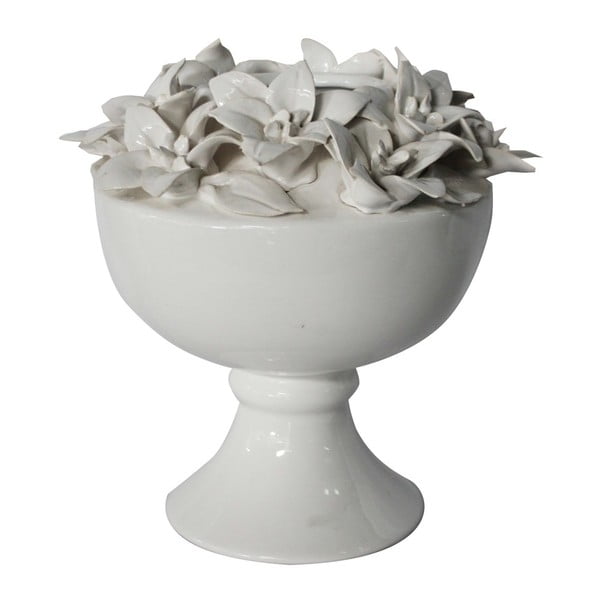 Bílá keramická váza Mauro Ferretti Lilium, výška 25 cm
