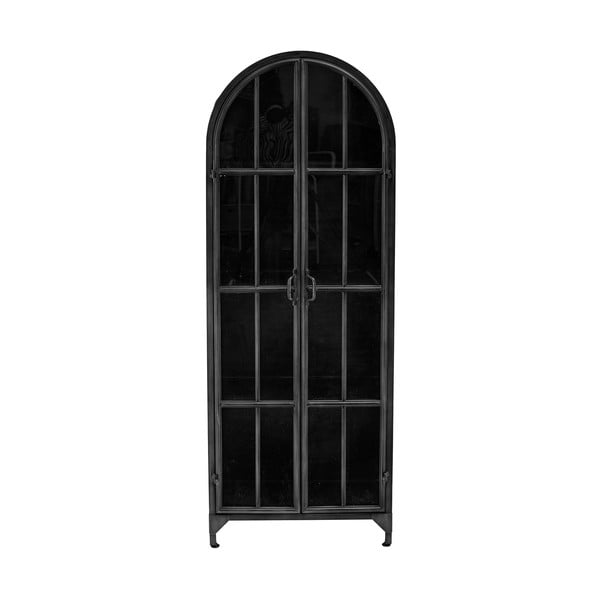 Černá kovová vitrína 56,5x152,5 cm Papole – Bloomingville