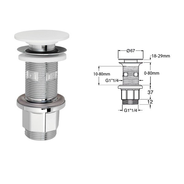 Umyvadlová výpusť Impala – Sapho-image-2