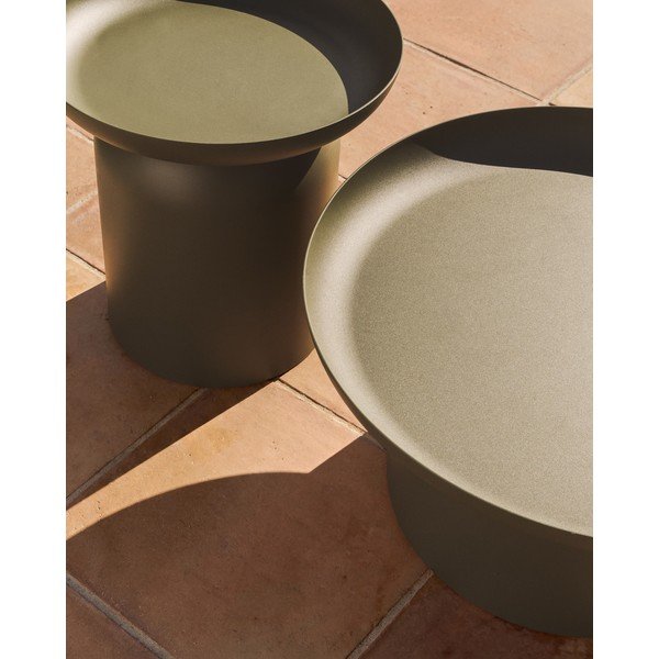 Kovový kulatý zahradní stolek ø 70 cm Arcola – Kave Home-image-3