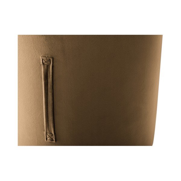 Světle hnědý puf Mazzini Sofas Fiore, ⌀ 40 cm-image-3
