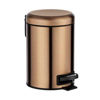 Pedálový odpadkový koš v měděné barvě Wenko Leman, 3 l