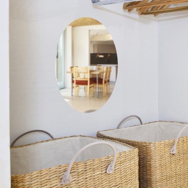 Zrcadlová adhezivní samolepka Ambiance Oval, 42 x 27 cm-image-1