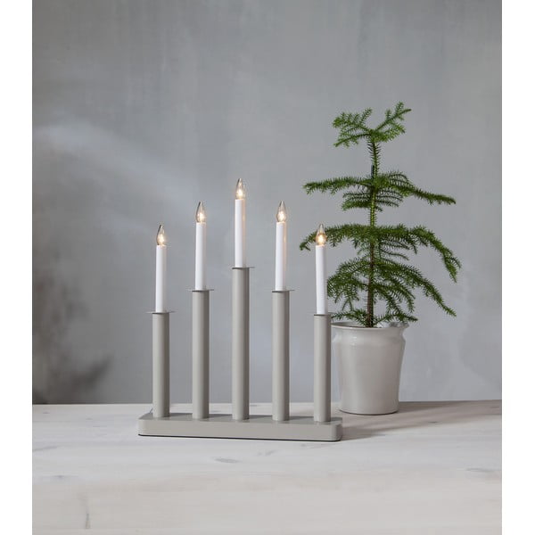 Béžová vánoční světelná dekorace Plate – Star Trading-image-1