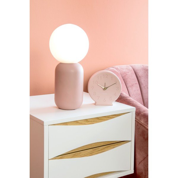 Světle růžová stolní lampa Leitmotiv Gala, výška 32 cm-image-2