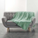Světle zelená deka z mikroflanelu 180x220 cm Flanou – douceur d'intérieur